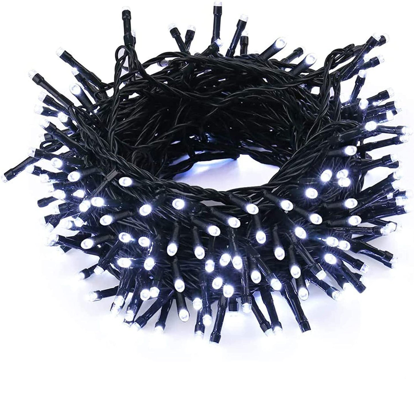 GESCO Chaîne lumineuse d'extérieur 30m, lumières LED avec 8 fonctions, 200 LED bleues, lumières LED décoratives de Noël, éclairage domestique, guirlande lumineuse