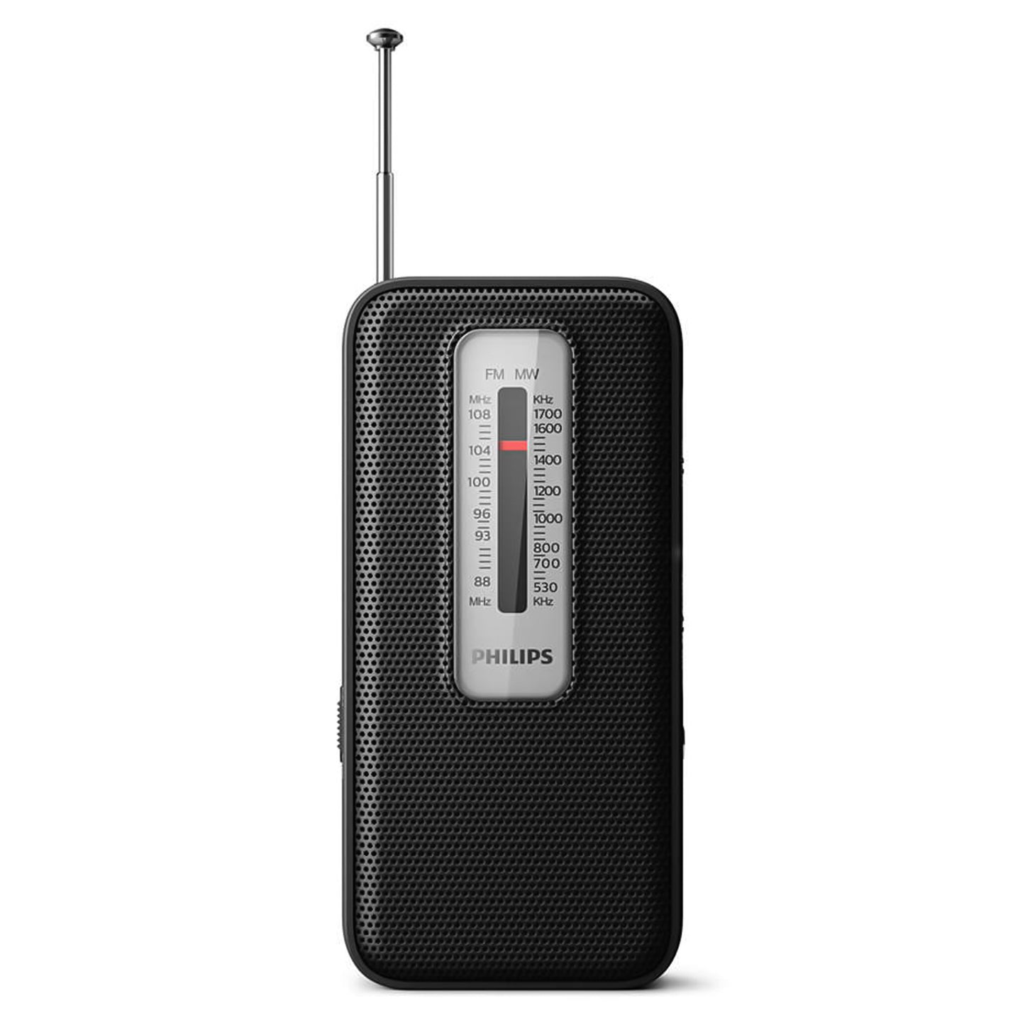 Philips Pocket Classic Portable and pocket-sized FM MW radio with retractable antenna, integrated mono speaker, 3.5mm jack headphone input