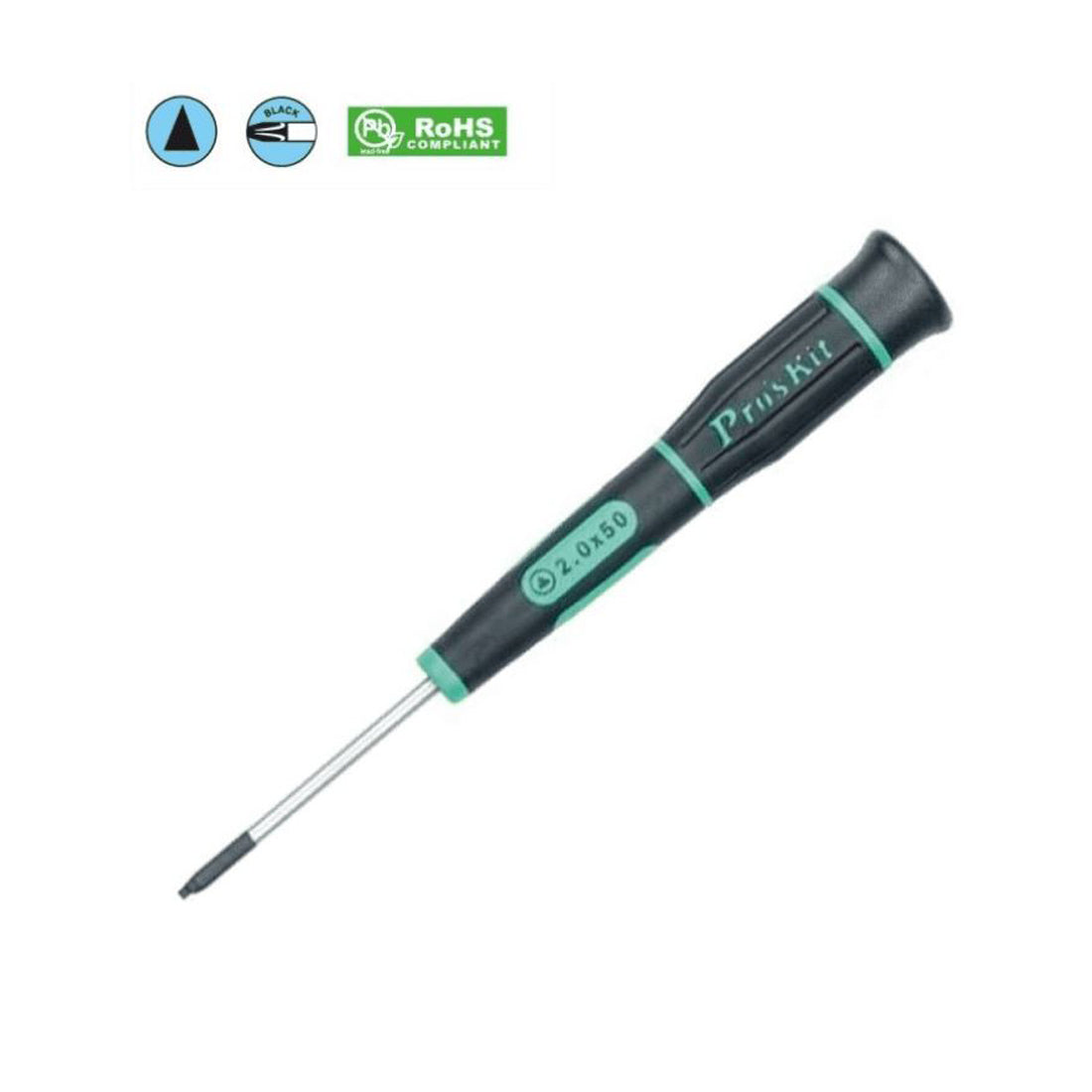 PRO'SKIT Single precision screwdriver with swivel cap, screwdriver with triangular tip