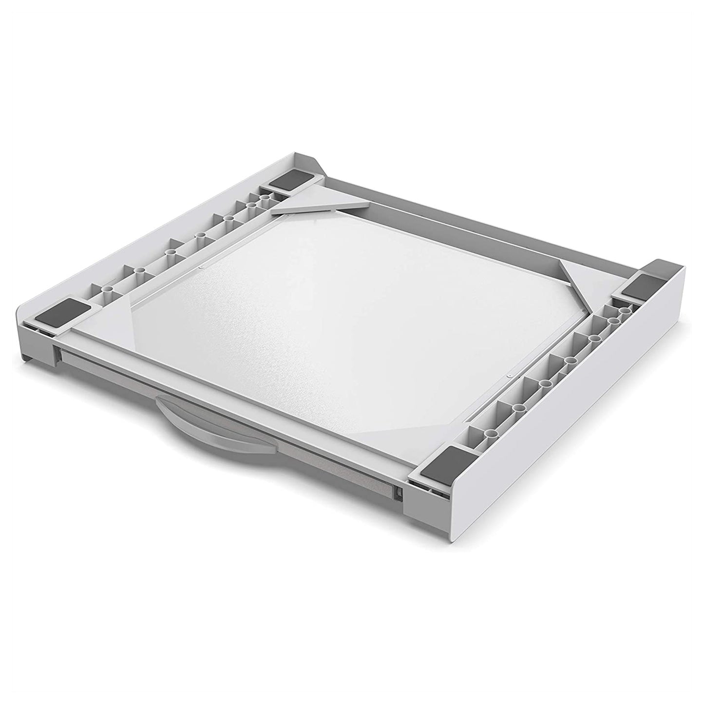 Meliconi Kit di sovrapposizione universale per lavatrice e asciugatrice con ripiano estraibile e cinghia di sicurezza inclusa, made in Italy