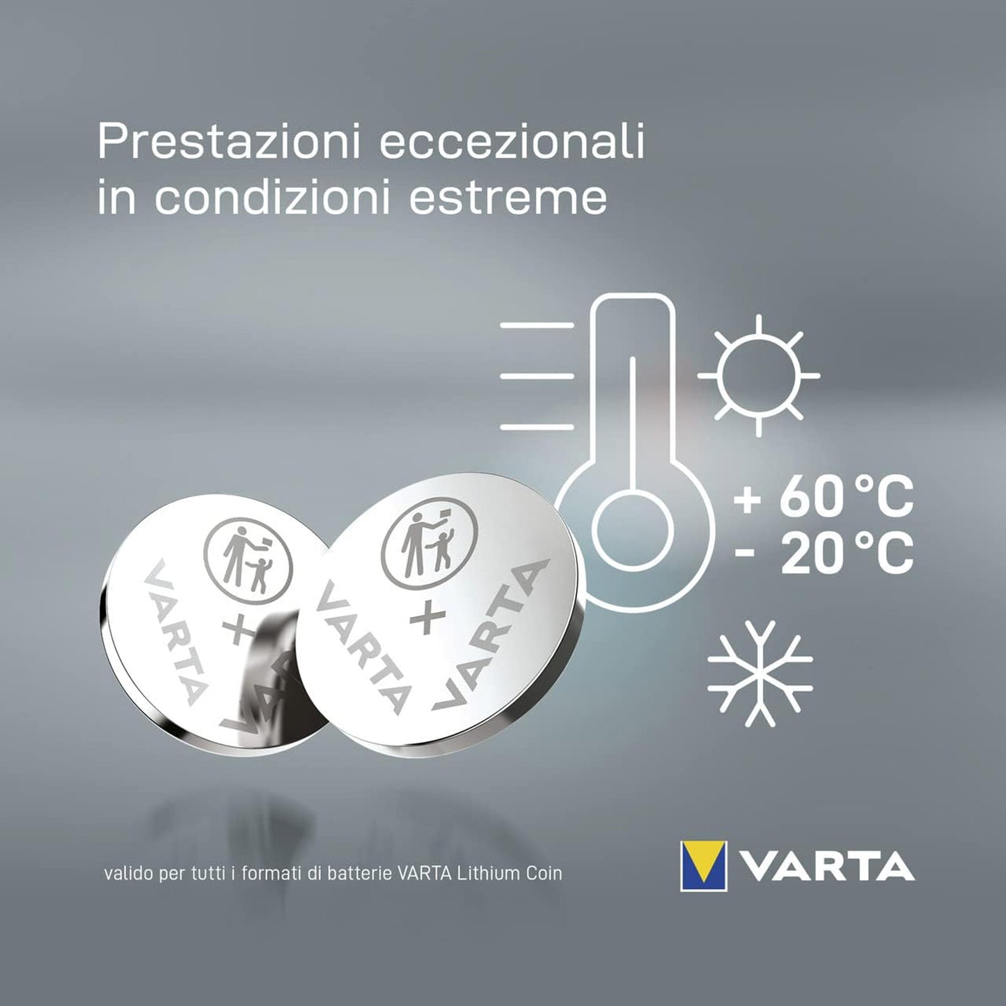 VARTA CR1225 Lithium coin cell battery 3V, flat cell, specialist, diameter 12.5mm