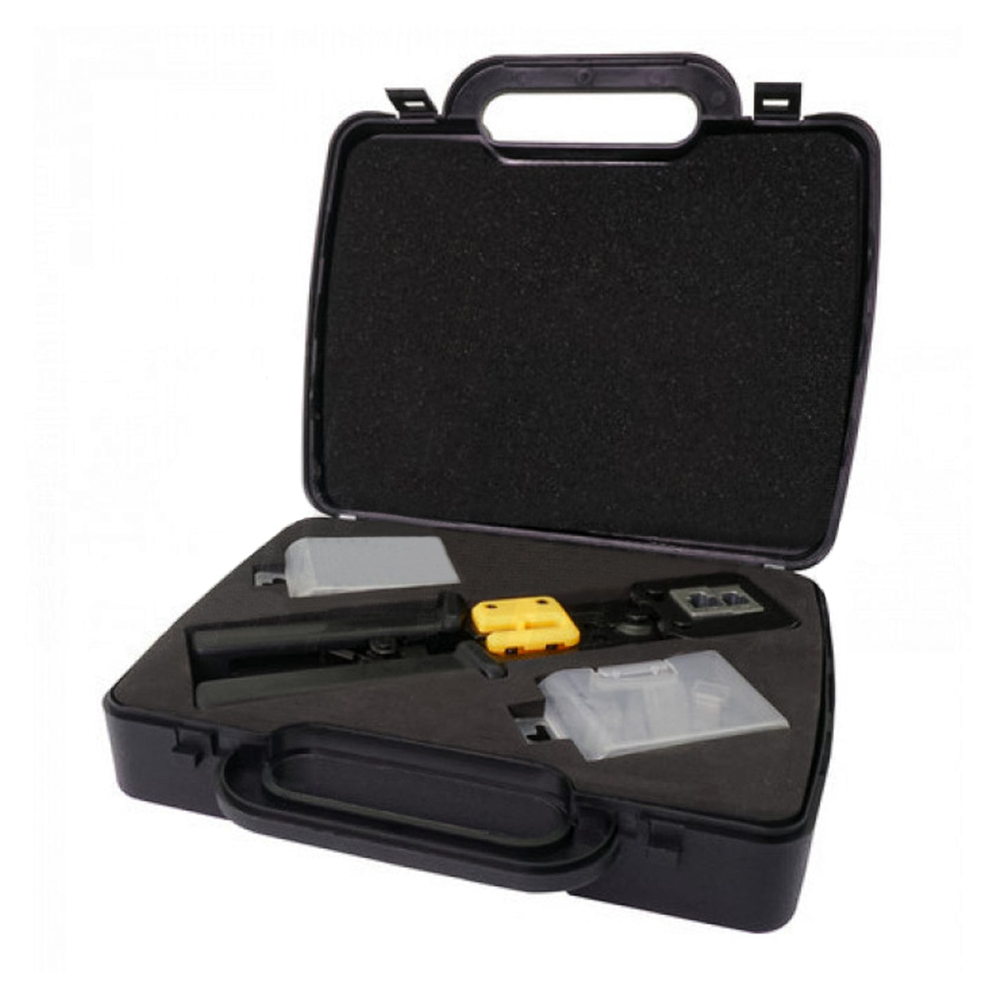 Alphaelettronica Crimping tool kit 98-167K for RJ45 connectors, case with crimping tool and 20 RJ45 connectors, pass-through technology
