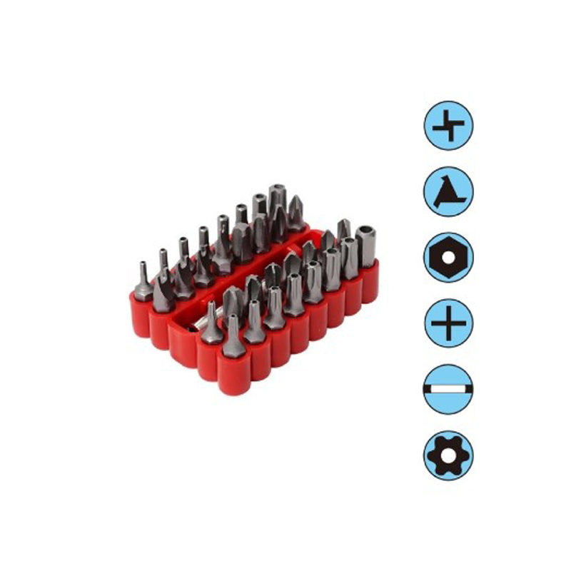 Jeu de tournevis PRO'SKIT 33 embouts de tournevis avec 6 types d'embouts différents kit adaptateur outil