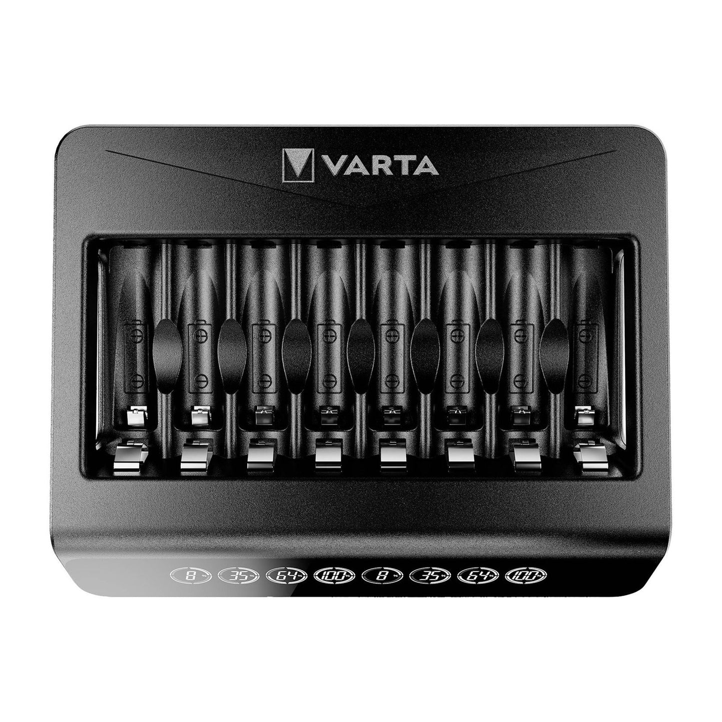 Chargeur Varta pour AA et AAA, 8 emplacements, charge les piles AA et AA en 4 heures, écran LCD avec pourcentage de charge