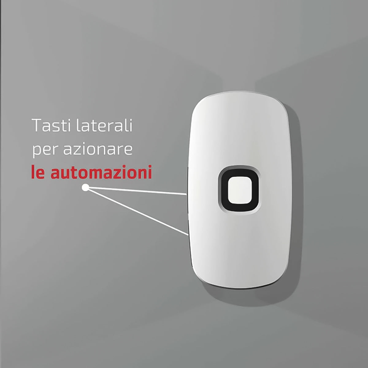 Sikuro Telecomando rolling code multifrequenza da 306 a 868mhz , apricancello autoapprendente programmabile, radiocomando ad ampio raggio, 4 tasti, bianco
