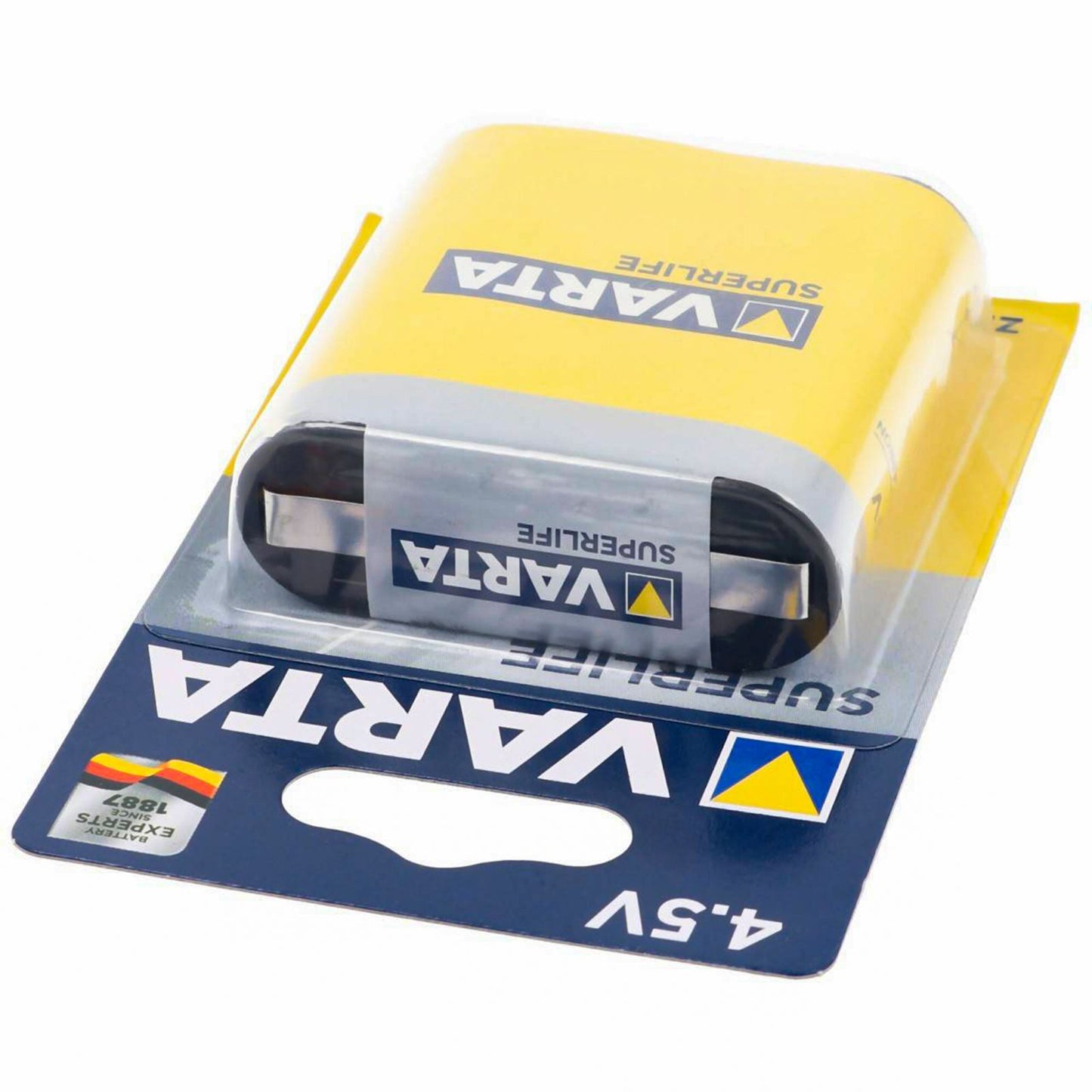 Varta 3R12 Batteria piatta carbonio-zinco 4.5V 2700mAh, alta capacità energetica