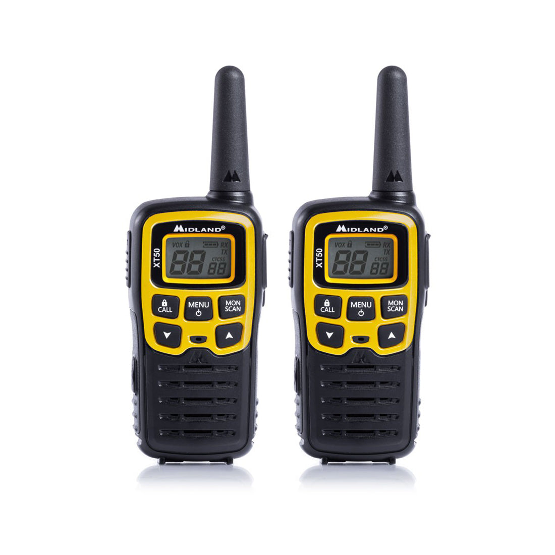 Midland Coppia ricetrasmettitori, ricetrasmittenti PMR 446 XT50 Adventure, radio ricetrasmittente con 24 canali