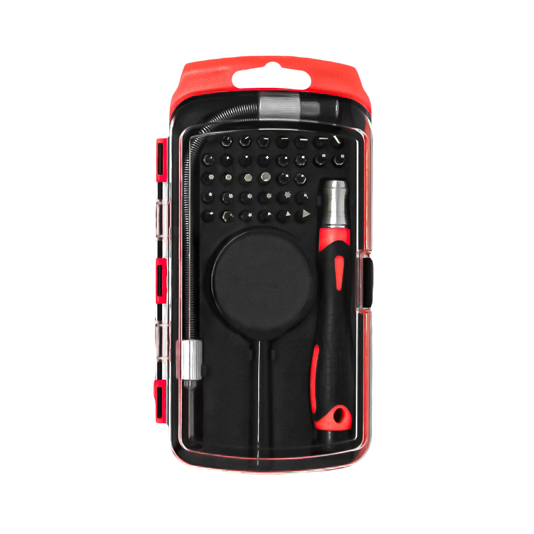Jeu de tournevis GBC 33 en 1 pour l'entretien des appareils électroniques, kit avec loupe et rallonge flexible, boîte portable et suspendue