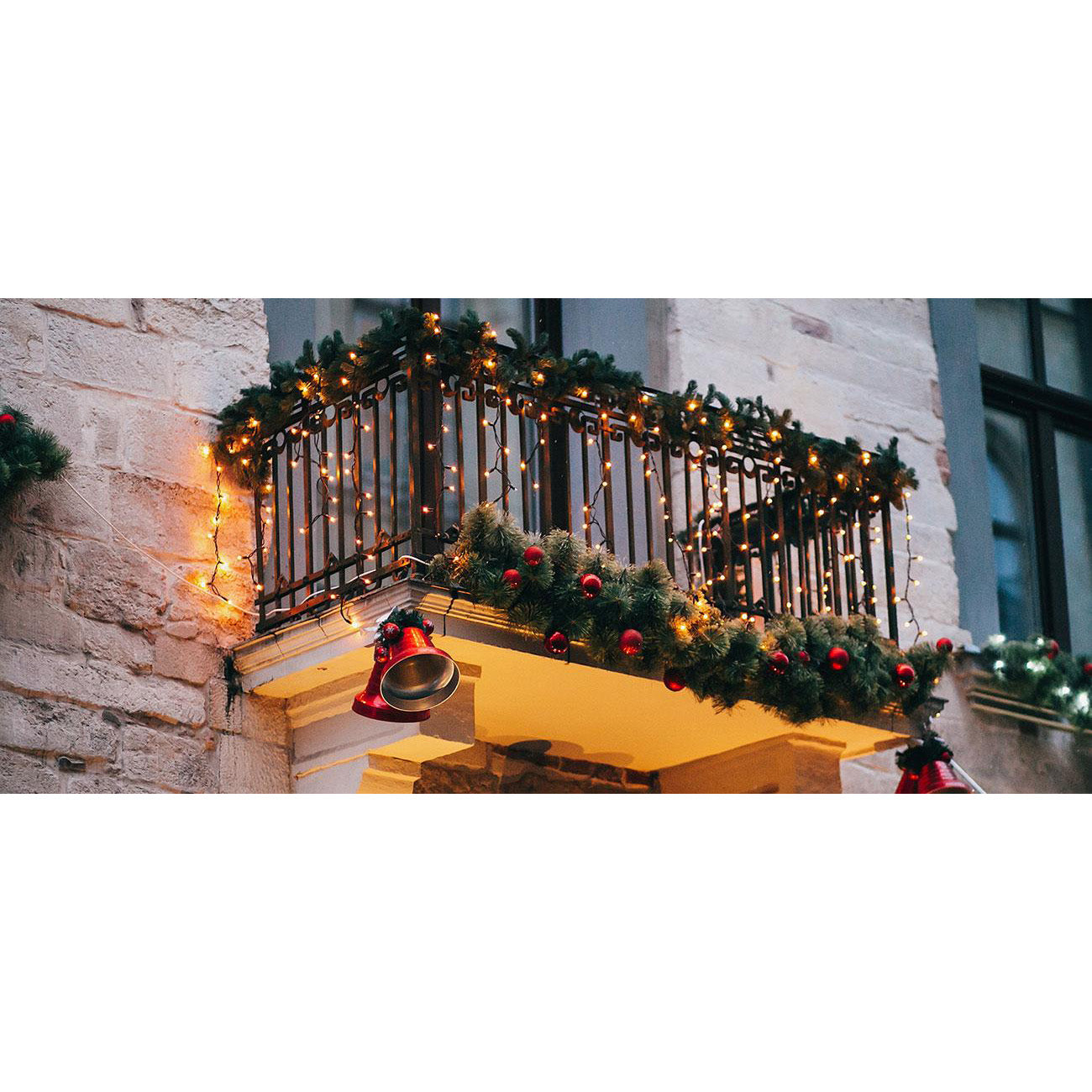 GESCO Catena luminosa interno / esterno 11m, luci led con 8 funzioni, 180 led luce calda, luci led decorative Natale, illuminazione casa, ghirlanda luce