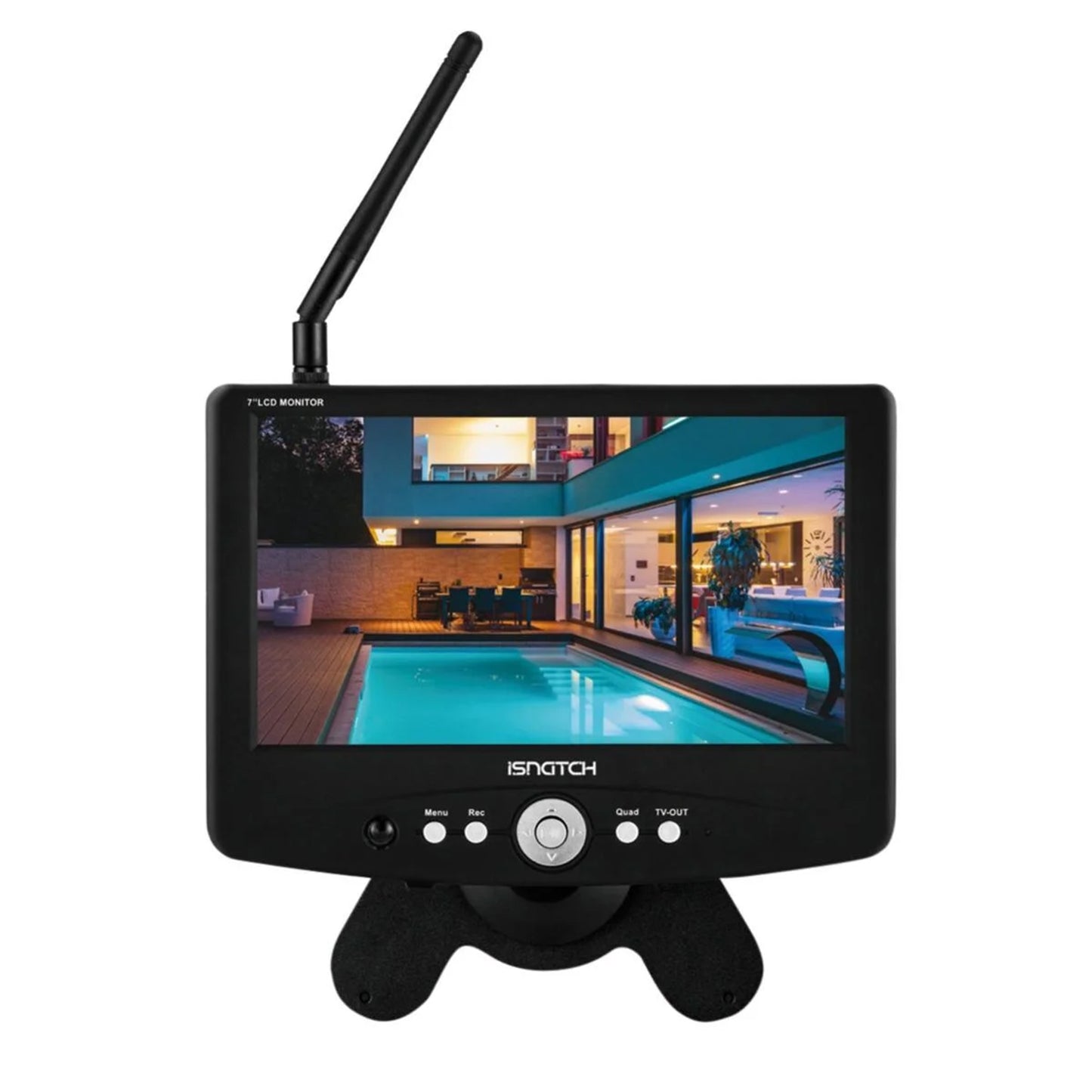 iSnatch Video surveillance kit, 7" DVR monitor and wireless camera, video surveillance camera and monitor
