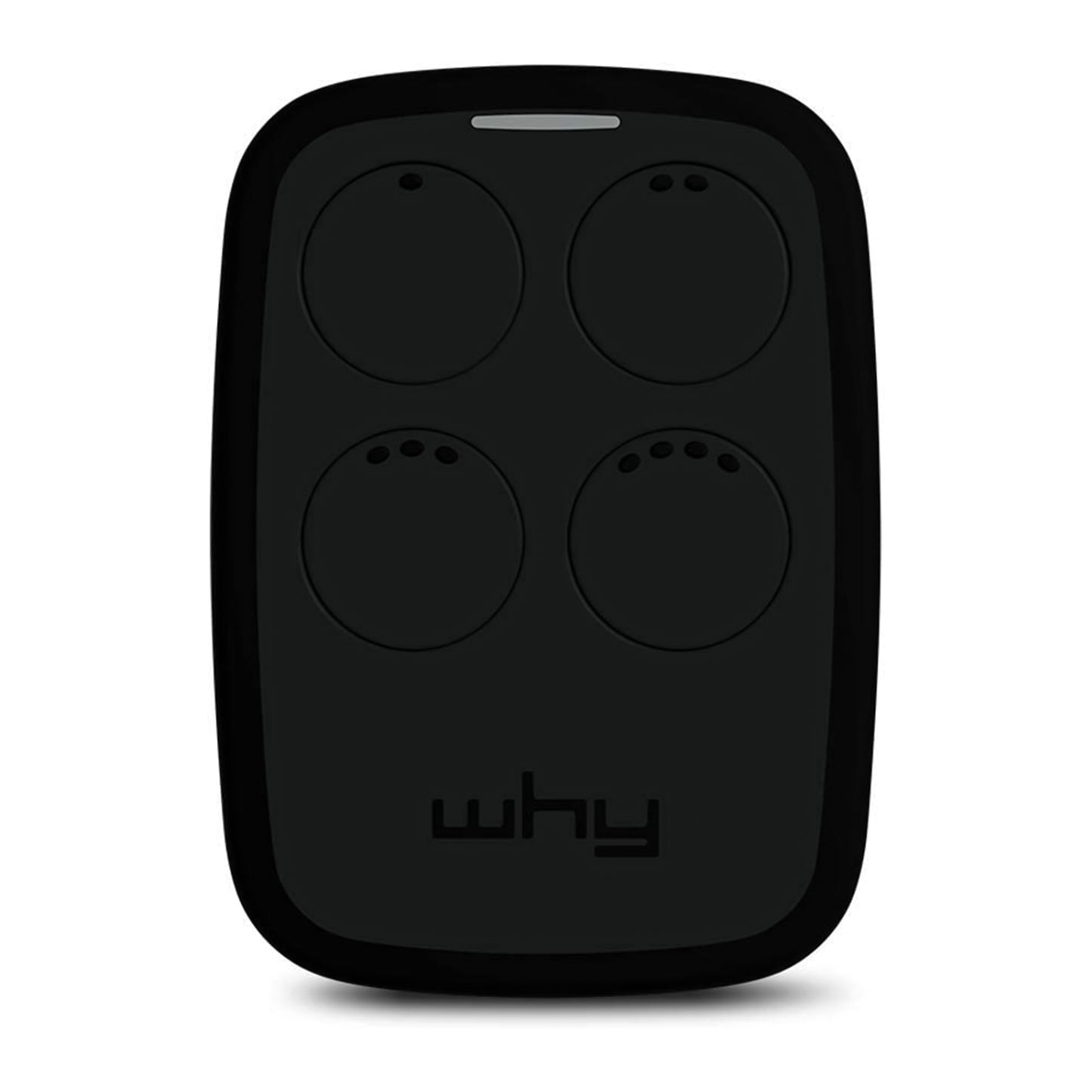 WHY EVO Télécommande multi-fréquences à code tournant de 280 à 868 MHz, ouvre-portail programmable à auto-apprentissage, radiocommande large portée à 4 boutons, réglisse noire