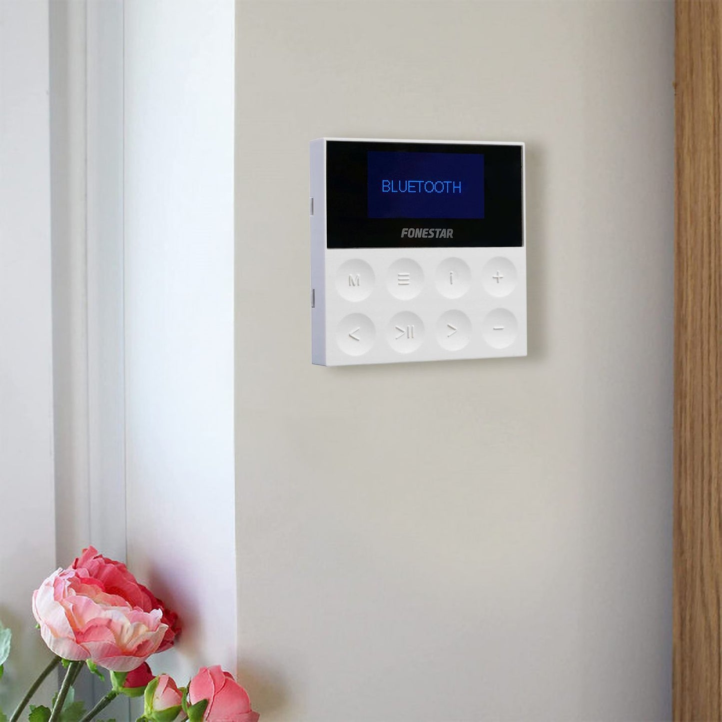 Fonestar KS-AMP Wall-mounted player amplifier audio system, remote control included, Bluetooth, USB, MP3 connectivity, distortion-free