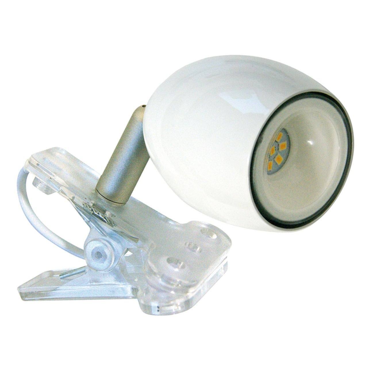 Projecteur LED simple GBC avec pince, lampe LED avec pince, lumière chaude 2700K, lampe de bureau blanche