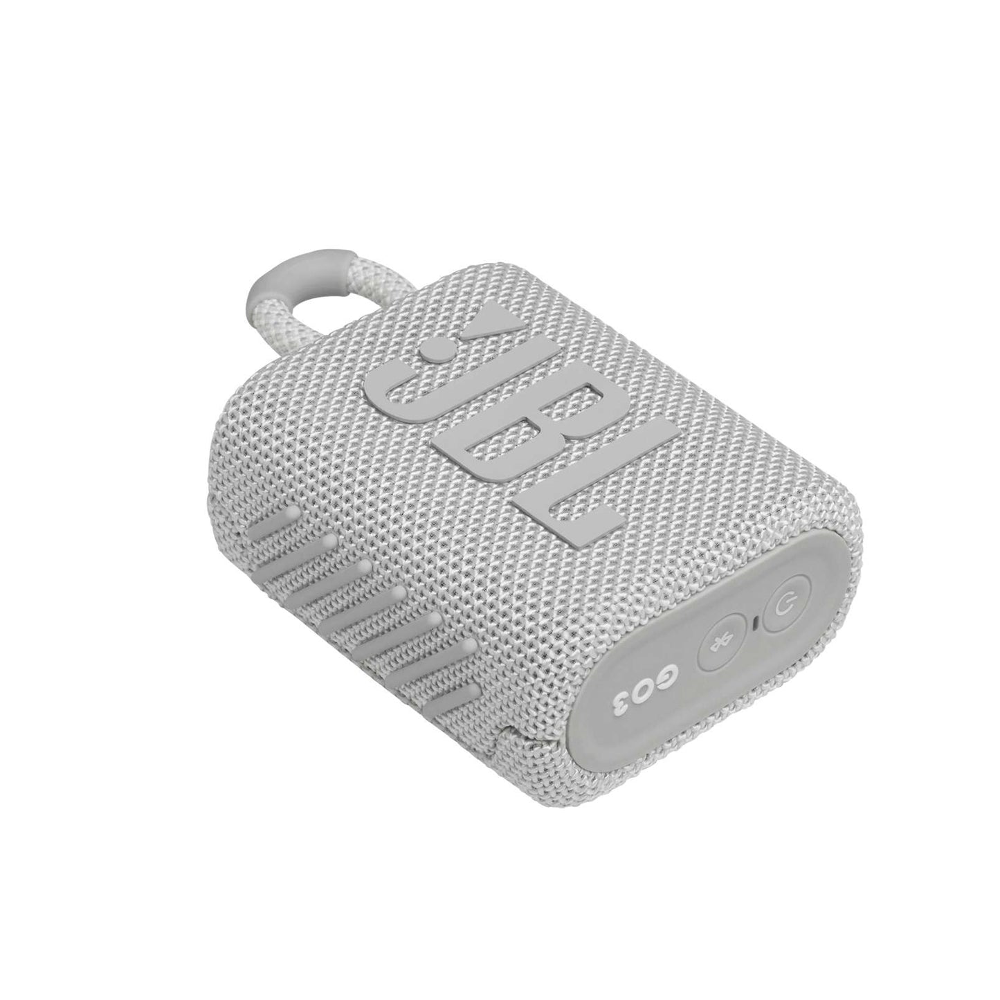 JBL GO 3 Enceinte Bluetooth portable, boîtier d'enceinte sans fil au design compact, IPX67 résistant à l'eau et à la poussière, jusqu'à 5 h d'autonomie, USB, blanc