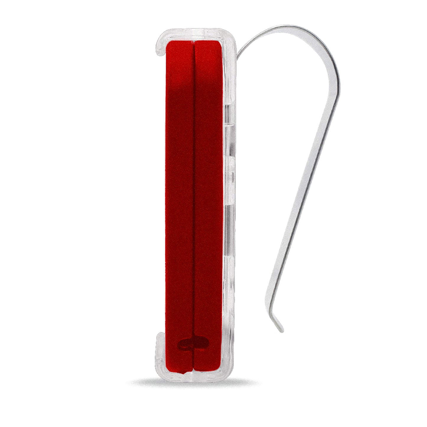 WHY EVO Telecomando rolling code multifrequenza da 280 a 868 mhz con Visor Clip, apricancello autoapprendente programmabile, radiocomando ad ampio raggio con 4 pulsanti, rosso Red Granade