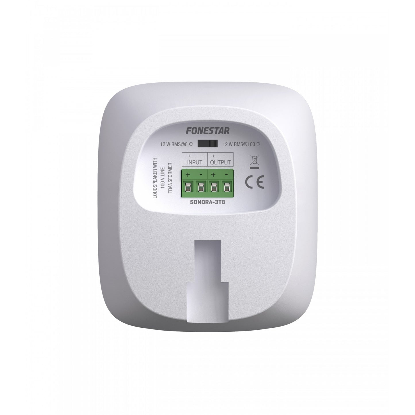 Fonestar Sonora 3 To Surface haut-parleur, haut-parleur audio avec transformateur de ligne 100 V, enceinte basse impédance, blanc
