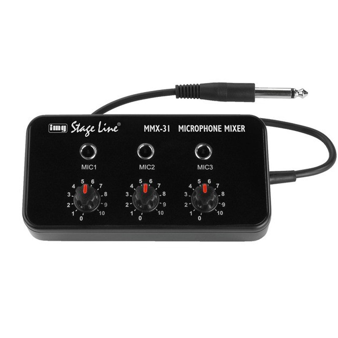 Monacor Mixer per microfoni per miscelare 3 microfoni su un solo ingresso MMX-31
