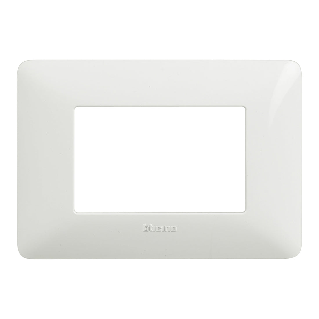 Bticino Placca 3 moduli per supporto, placchetta interruttore luce, della serie Matix