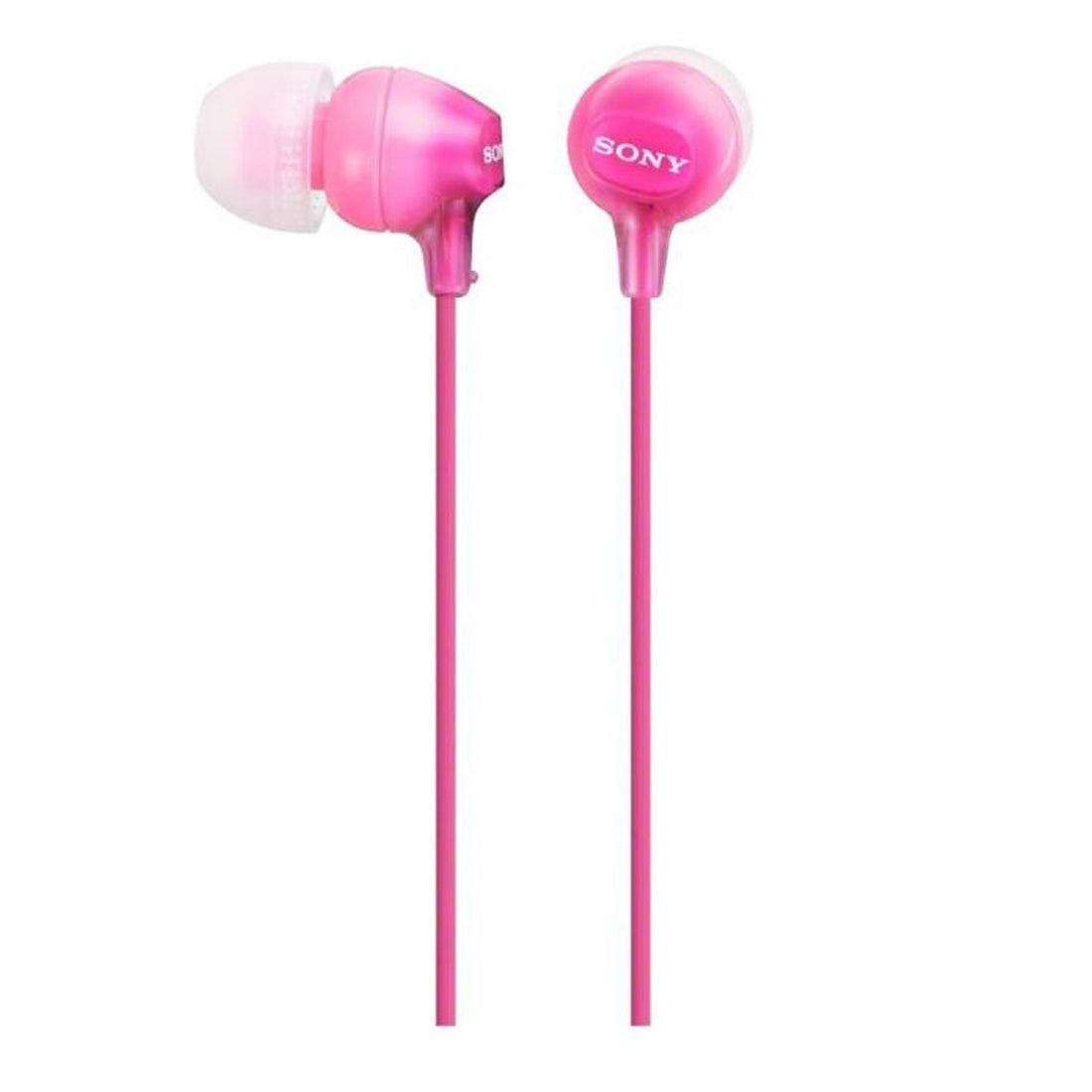 Écouteurs filaires en silicone rose Sony Écouteurs intra-auriculaires stéréo avec isolation phonique
