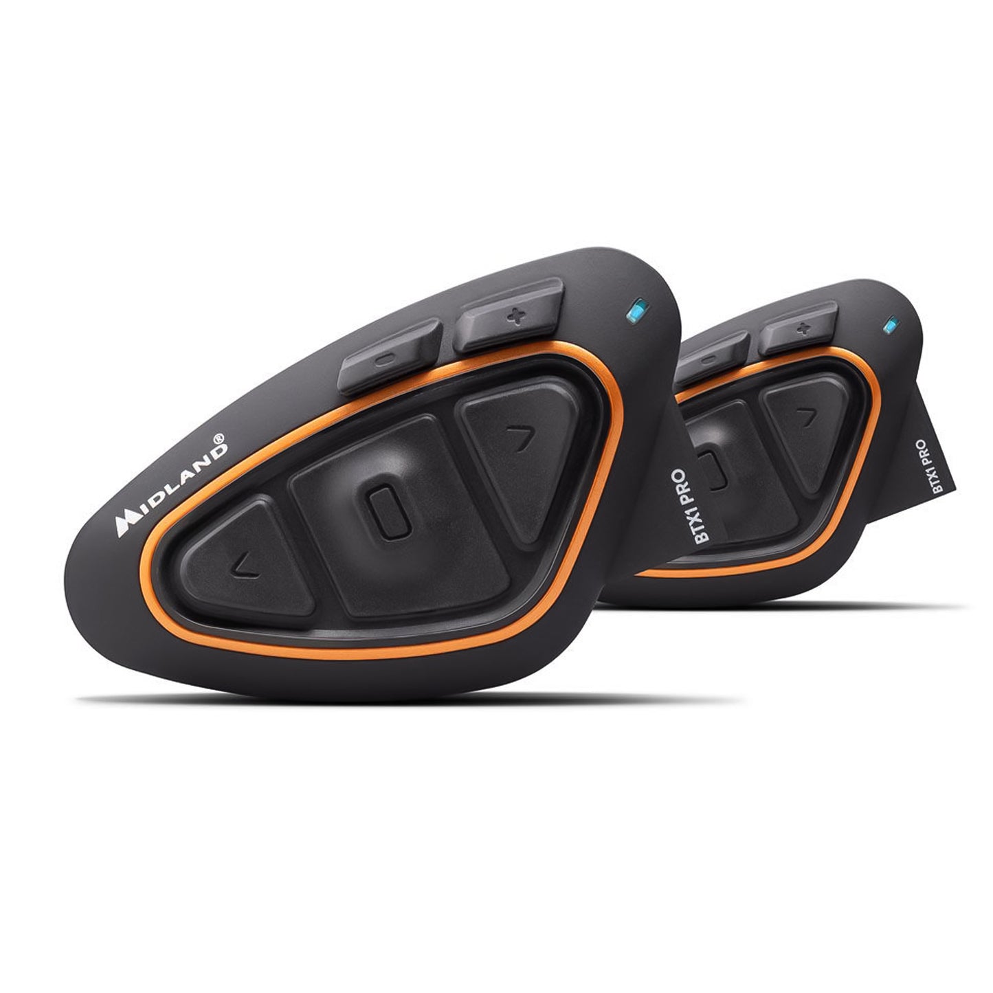 Midland BTX1 PRO doppio interfono moto bluetooth, coppia auricolari casco con cancellazione del rumore, comunicazione pilota passeggero