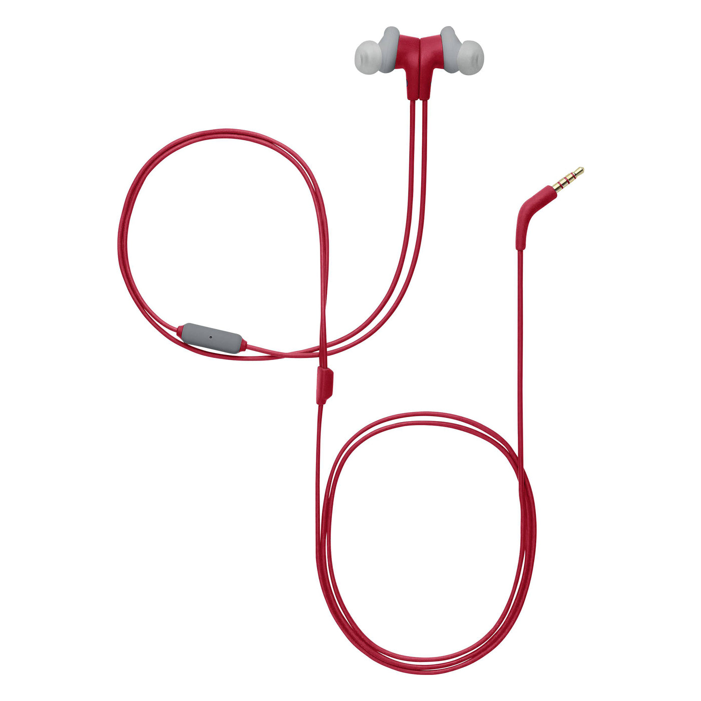 Écouteurs intra-auriculaires de sport étanches JBL Endurance Run, écouteurs à fil rouge