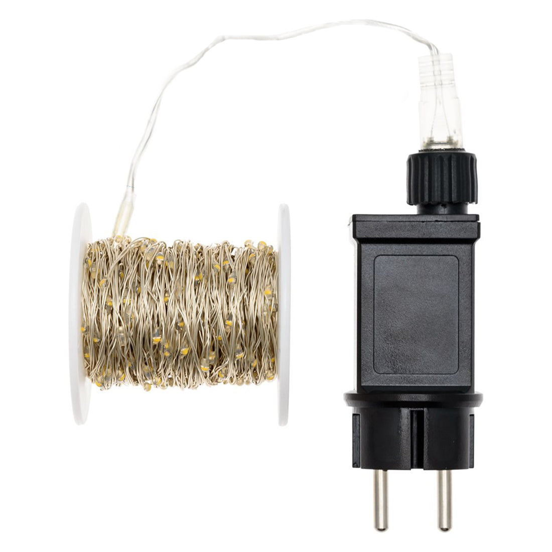 Guirlande lumineuse Lumineo 288 LED 2,4 m, faisceau lumineux en cuivre, lumière blanche froide, lumières de Noël étanches pour l'extérieur, faible consommation