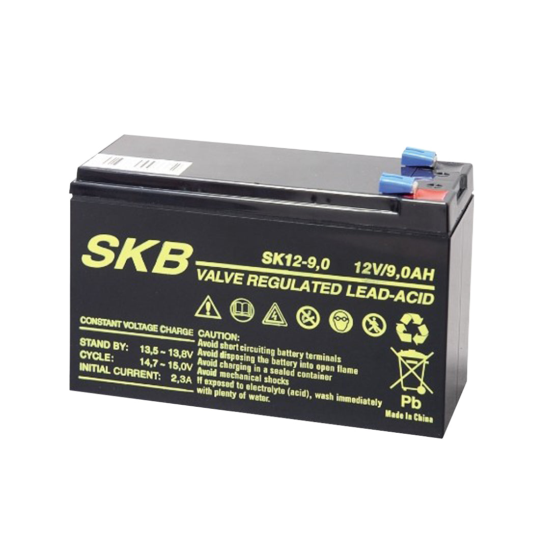 GBC Batterie au plomb rechargeable SKB 12 Volts, 9 Ampères GBC 38640906