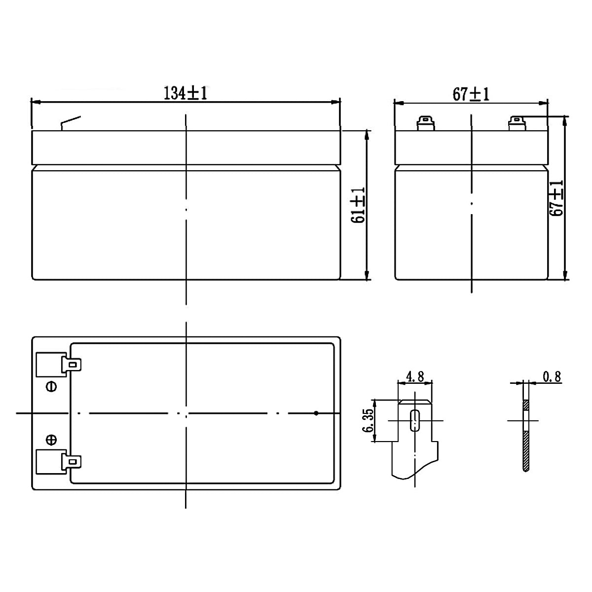 SKB Batteria al piombo SK12-3,2 batteria ricaricabile 12V 3,2AH serie SK, tecnologia AGM piastra piana regolate con valvola