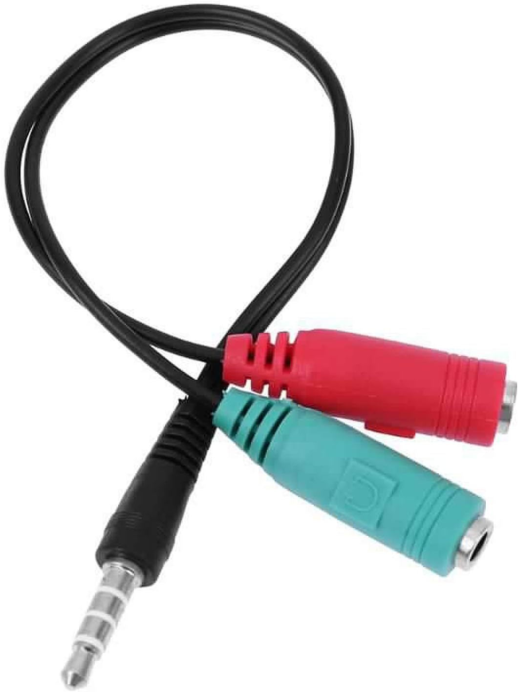 GBC Adattatore cuffia con microfono per Pc, adattatore audio da spina Jack 3.5 mm, cavo audio stereo