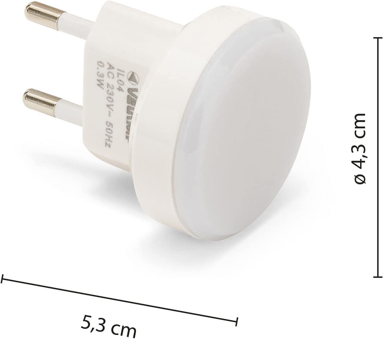 Lampe Velamp Point, veilleuse pour enfants, veilleuse avec ampoule basse consommation