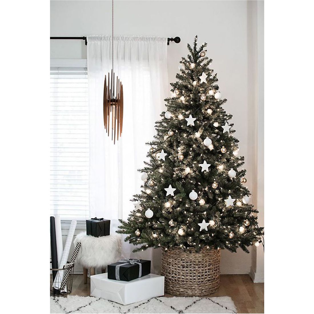 GESCO Catena luminosa interno / esterno 11m, luci led con 8 funzioni, 180 led colore bianco, luci led decorative Natale, illuminazione casa, ghirlanda luce