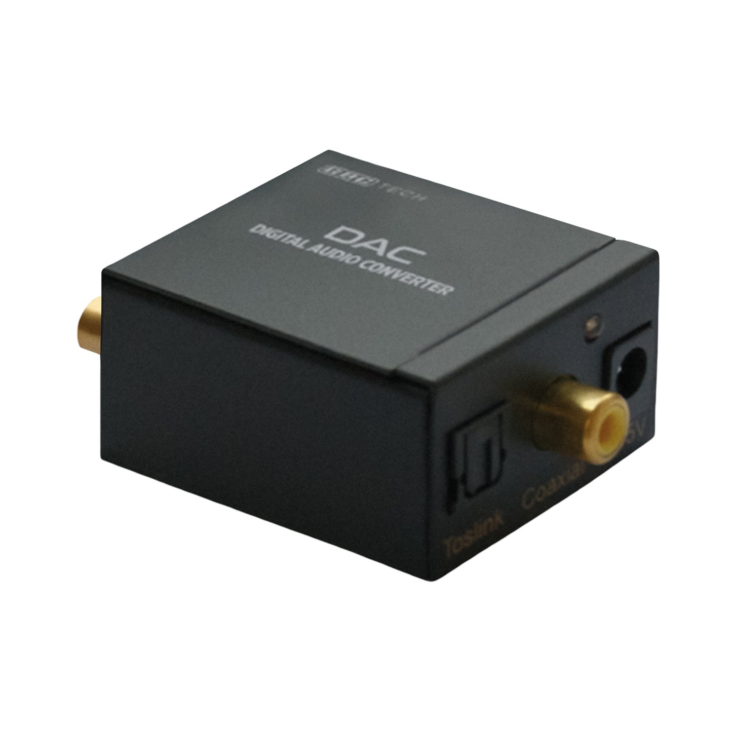 GBC mini convertitore audio da digitale ad analogico, entrata Toslink e Coax RCA, uscita RCA L/R e jack stereo 3,5mm