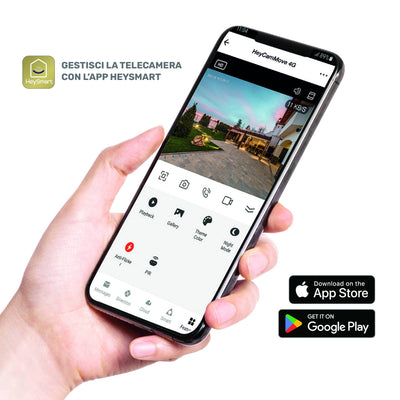 iSnatch HeyCam Move 4G 1080p Motorized Wi-Fi Camera with Solar Panel, Battery Operated Security Camera, Color Night Vision, Talk and Listen