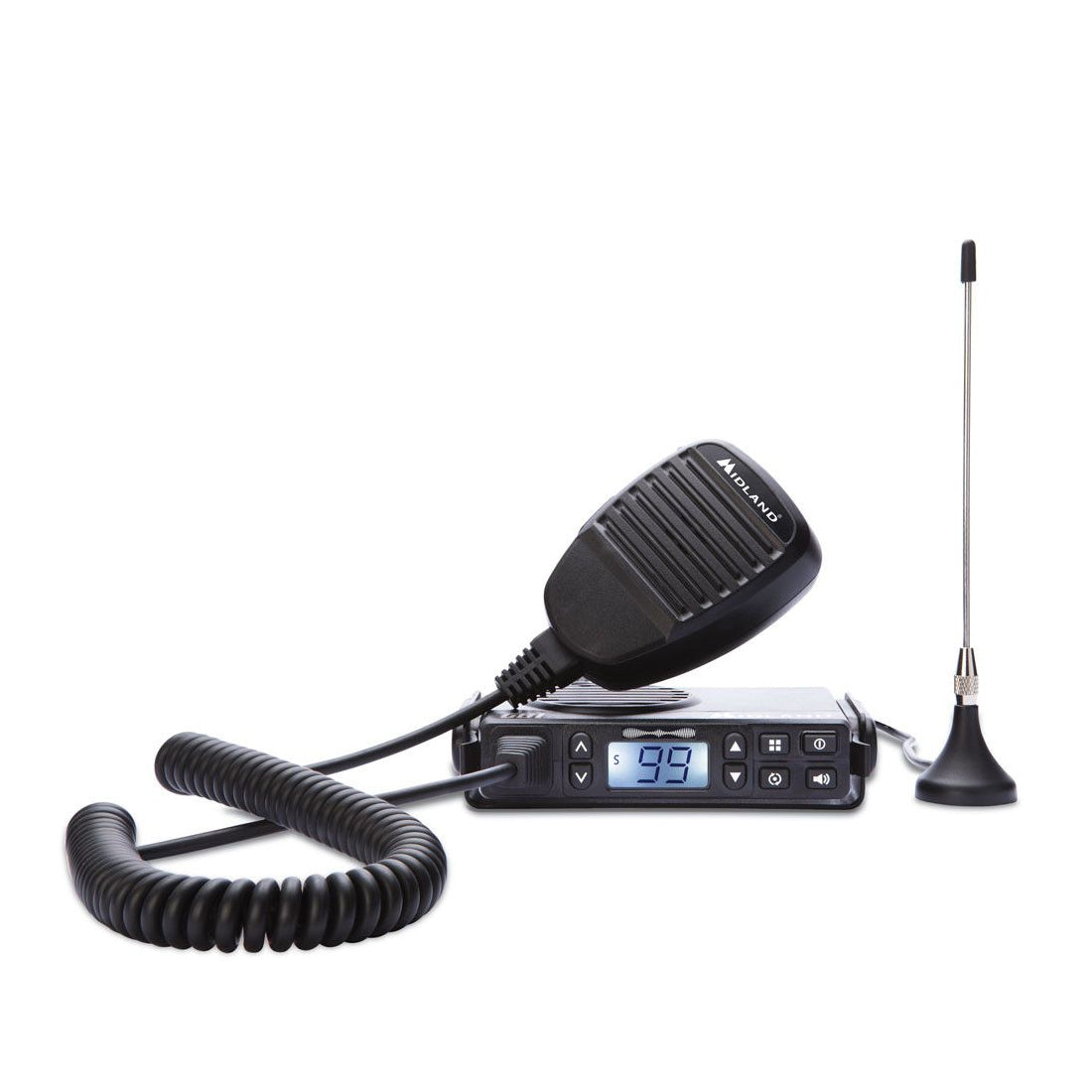 Midland le PMR446 qui ressemble à CB, émetteur-récepteur pour véhicule, émetteur-récepteur avec 99 canaux et 50 tonalités