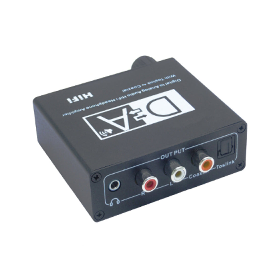 GBC Convertitore audio digitale analogico, con amplificatore per cuffie, convertitore analogico digitale