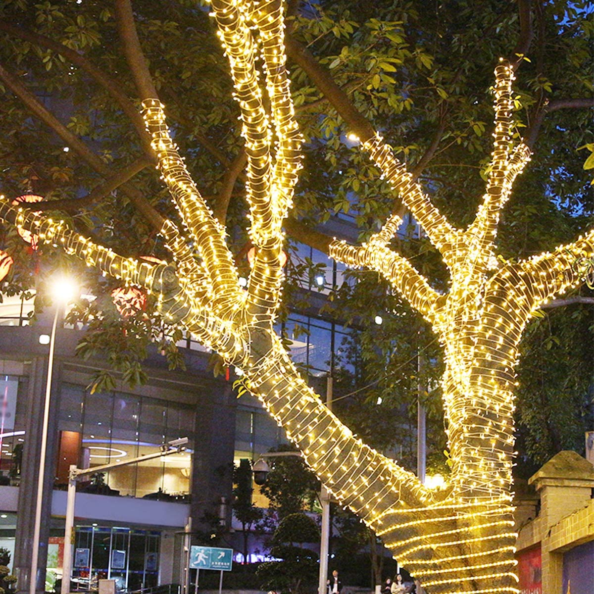 Chaîne lumineuse extérieure GESCO 20 m, lumières LED avec 8 fonctions, 300 LED chaudes, lumières LED décoratives de Noël, éclairage domestique, guirlande lumineuse