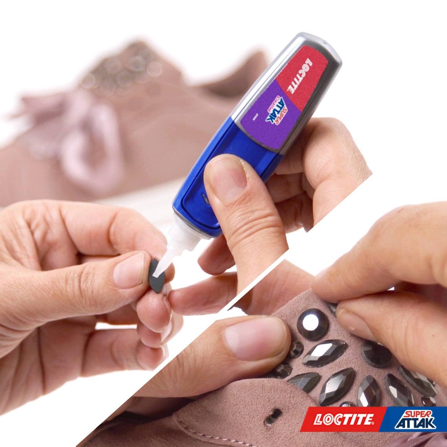 Loctite Super Attak Creative, transparent liquid glue with pen applicator, strong glue for easy and precise applications, 3g glue stick