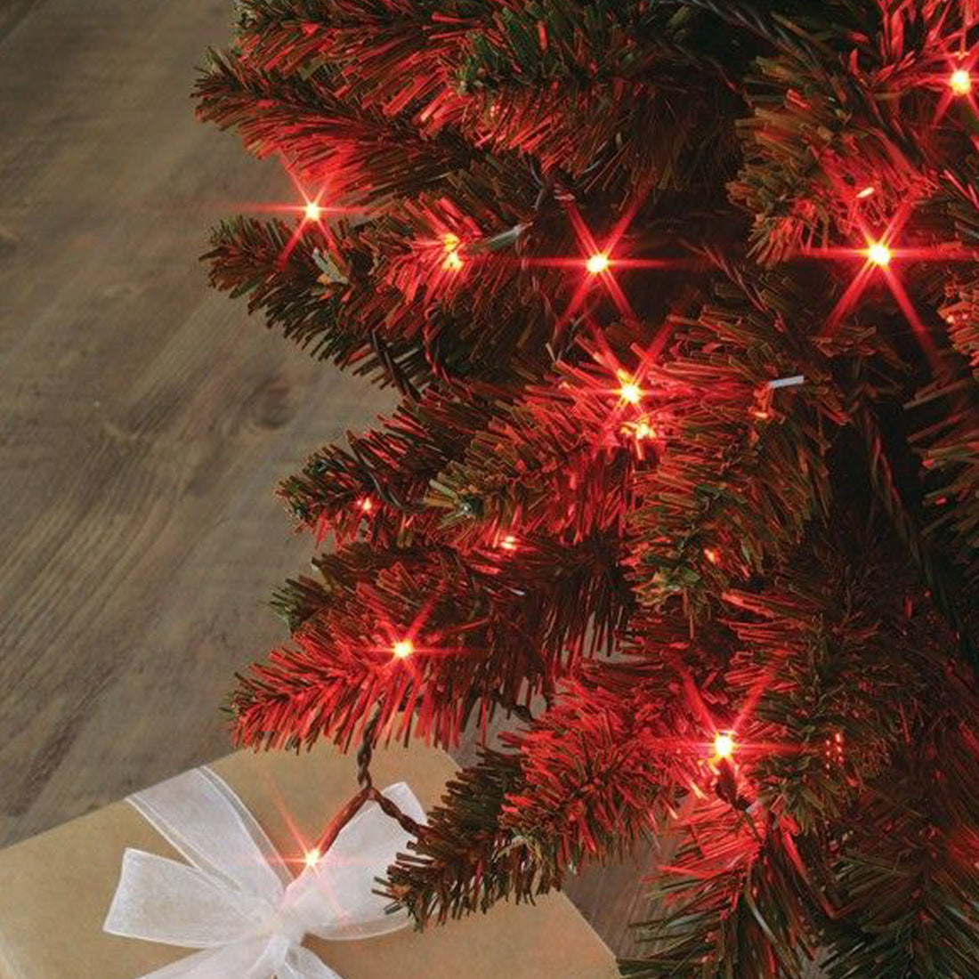 GESCO Chaîne lumineuse intérieur/extérieur 15,5 m, lumières LED avec 8 fonctions, 300 LED rouges, lumières LED décoratives de Noël, éclairage domestique, guirlande lumineuse