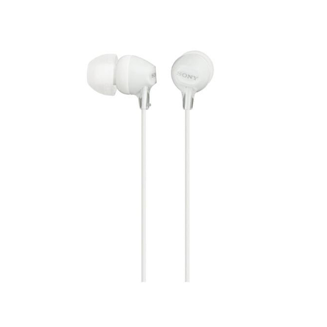 Écouteurs Sony en silicone blanc avec fil Écouteurs intra-auriculaires stéréo avec isolation phonique