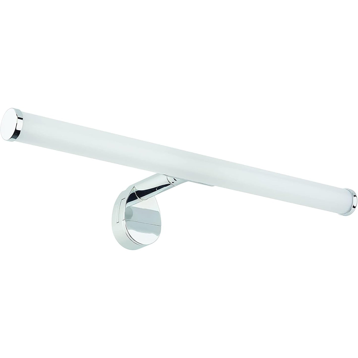 Luminaire encastrable pour miroir, à encastrer, à visser, à pince, 6 W, 540 lm, 4000 K (lumière naturelle) IP44, chromé, avec câble de raccordement