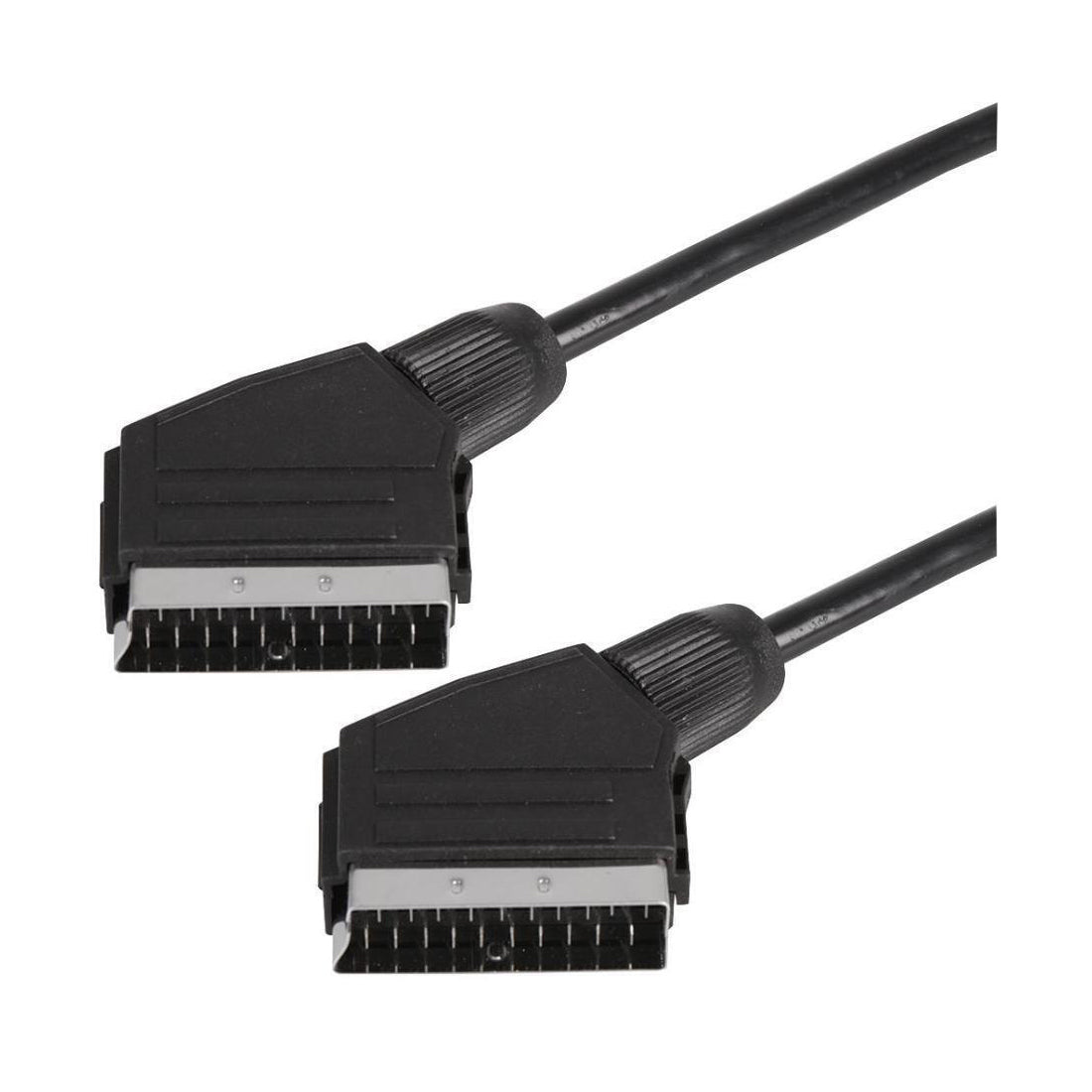 Metronic 21 Pole Audio Video Scart Cable, TV Aerial Scart Cable, Audio Video Cable, Scart Socket, 3m