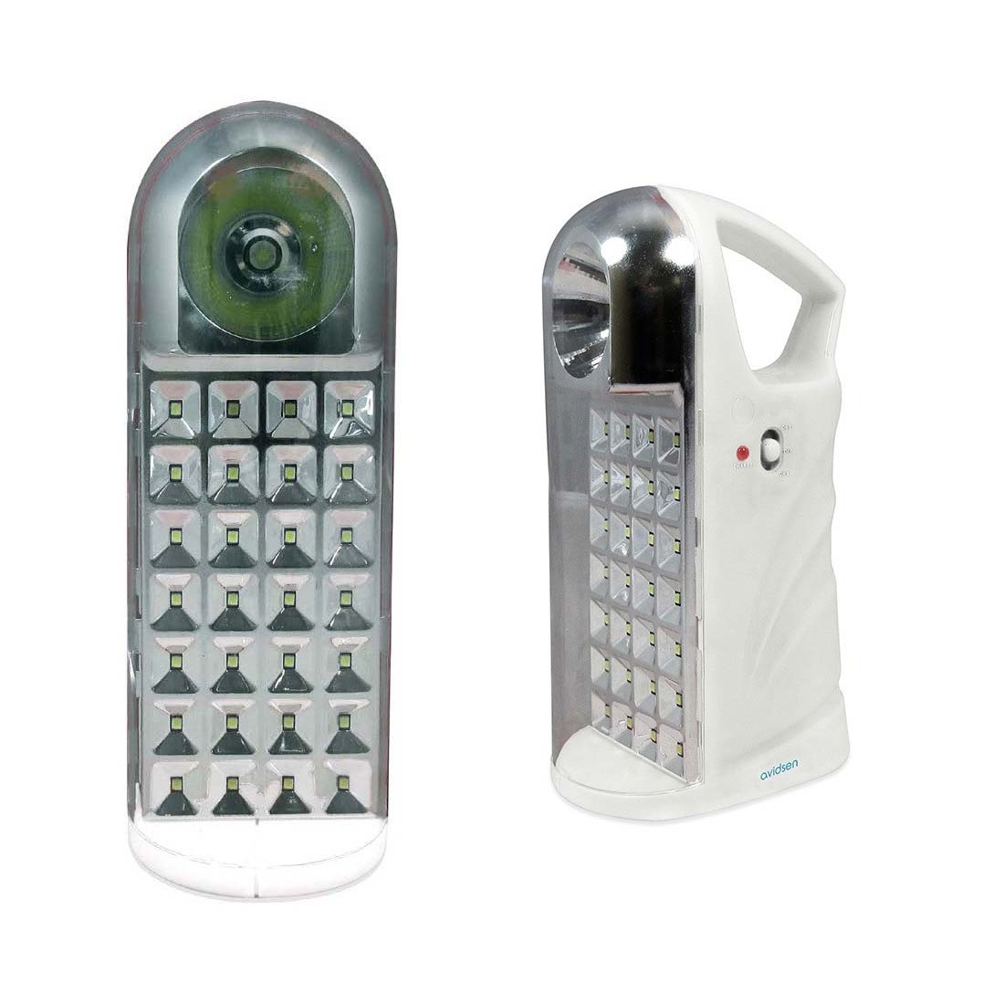 Lampe de poche LED d'urgence Avidsen, lampe de secours avec 28 LED, batterie rechargeable, 1W