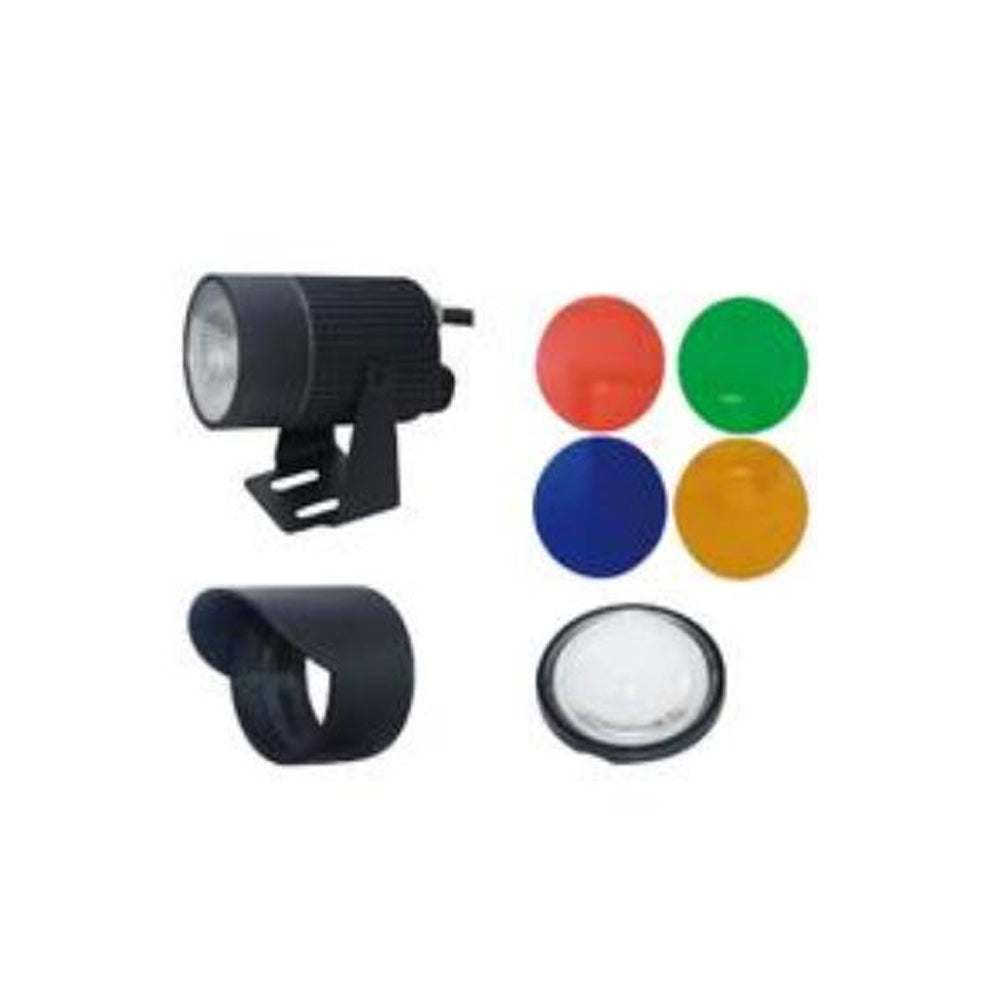 Life Luce led, faretto da giardino con picchetto punto luce colore bianco caldo 3000K con filtri colorati