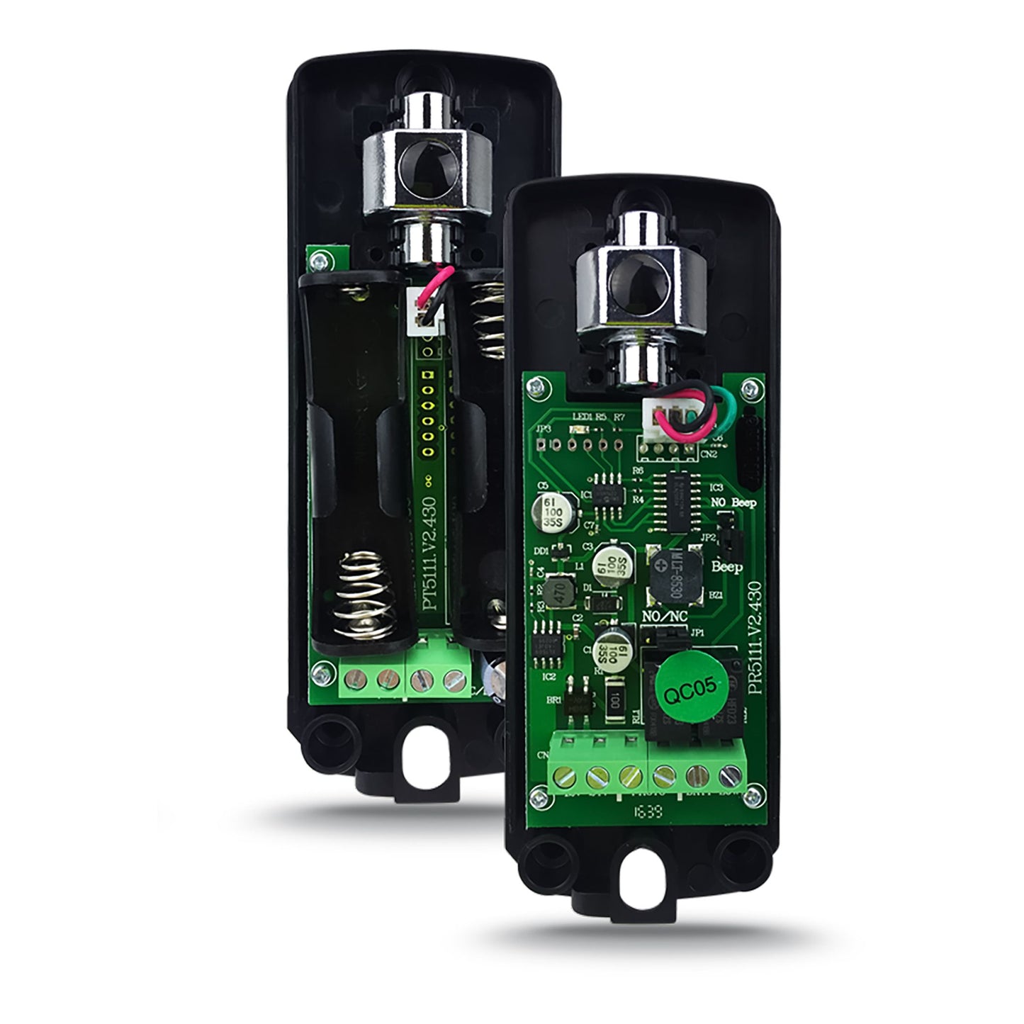 WHY PRO Pair of infrared photocells for 180° automatic gate, also works with batteries and wireless, wall mounting, nominal range 20m