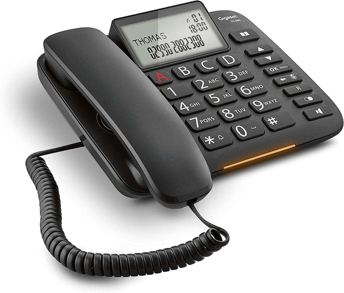 Gigaset Telefono fisso con tasti grandi, con vivavoce, ampio display e funzione non disturbare