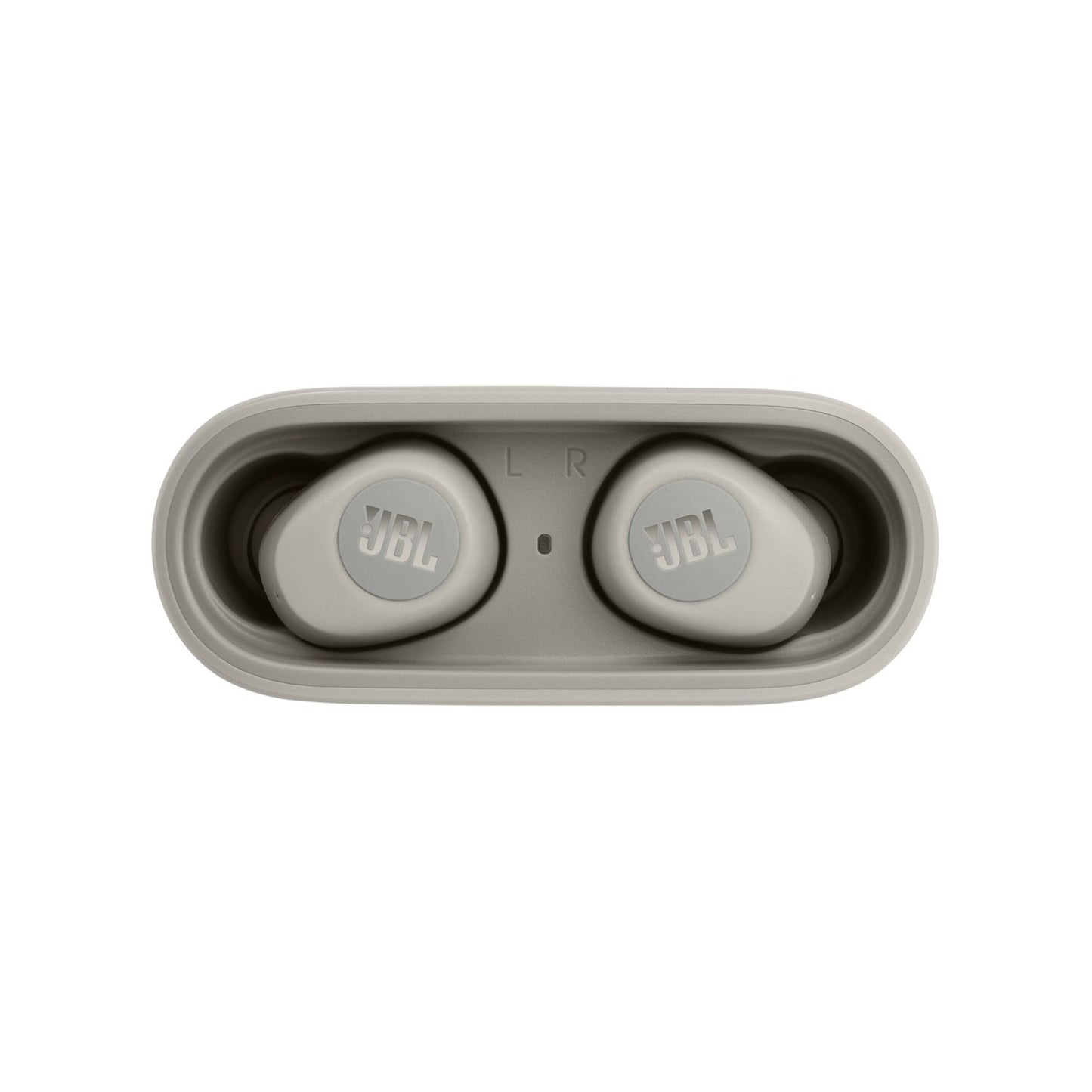 Écouteurs intra-auriculaires Bluetooth sans fil JBL Wave 100 True, écouteurs de poche avec son JBL Deep Bass et Dual Connect, autonomie de la batterie 5+15 heures, couleur ivoire