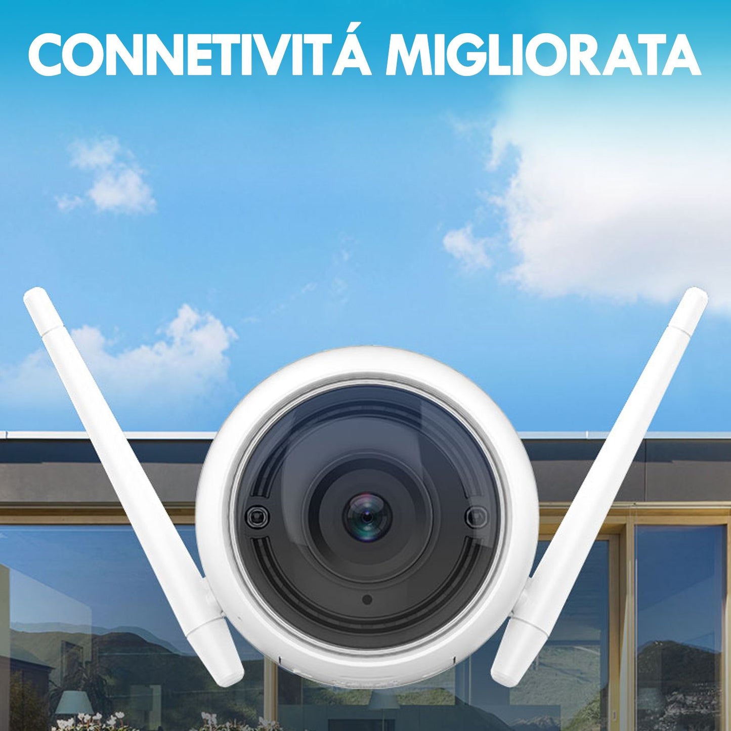 Caméra de surveillance vidéo Wi-Fi Ezviz C3WN, caméra de sécurité étanche, caméra de vision nocturne 1080p, caméra pour maison intelligente