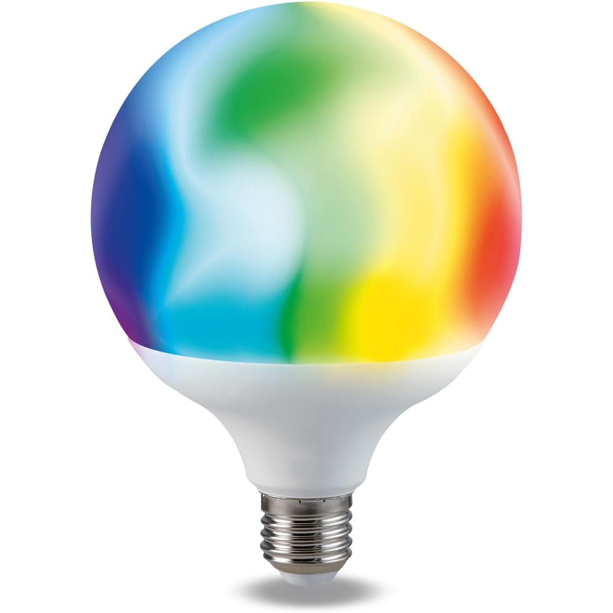 O.N Lampadina Led Globo, lampadina wifi smart, con luce colorata RGB, con controllo vocale Alexa e Google o tramite app, 1400 lumen, lampadina LED E27