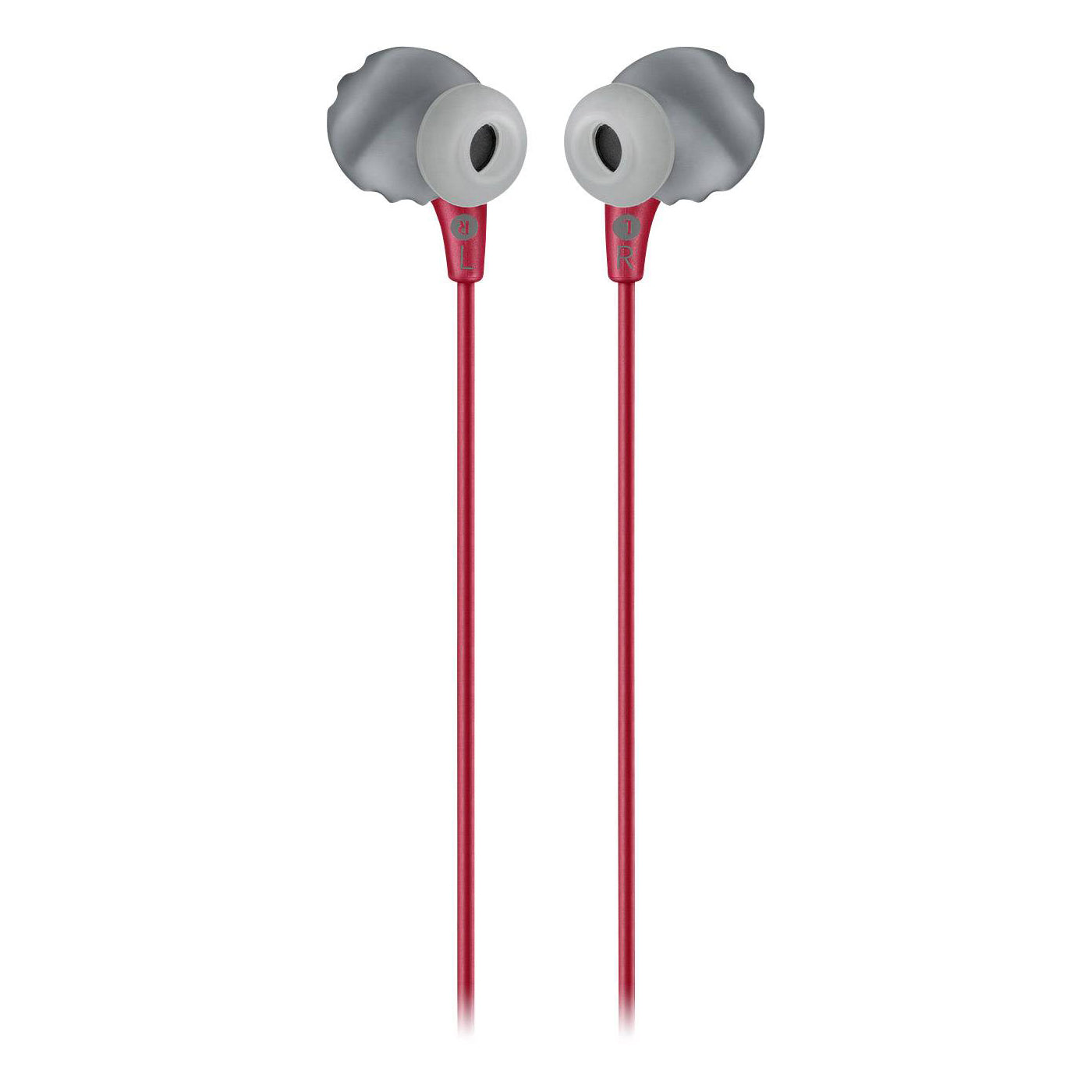 Écouteurs intra-auriculaires de sport étanches JBL Endurance Run, écouteurs à fil rouge
