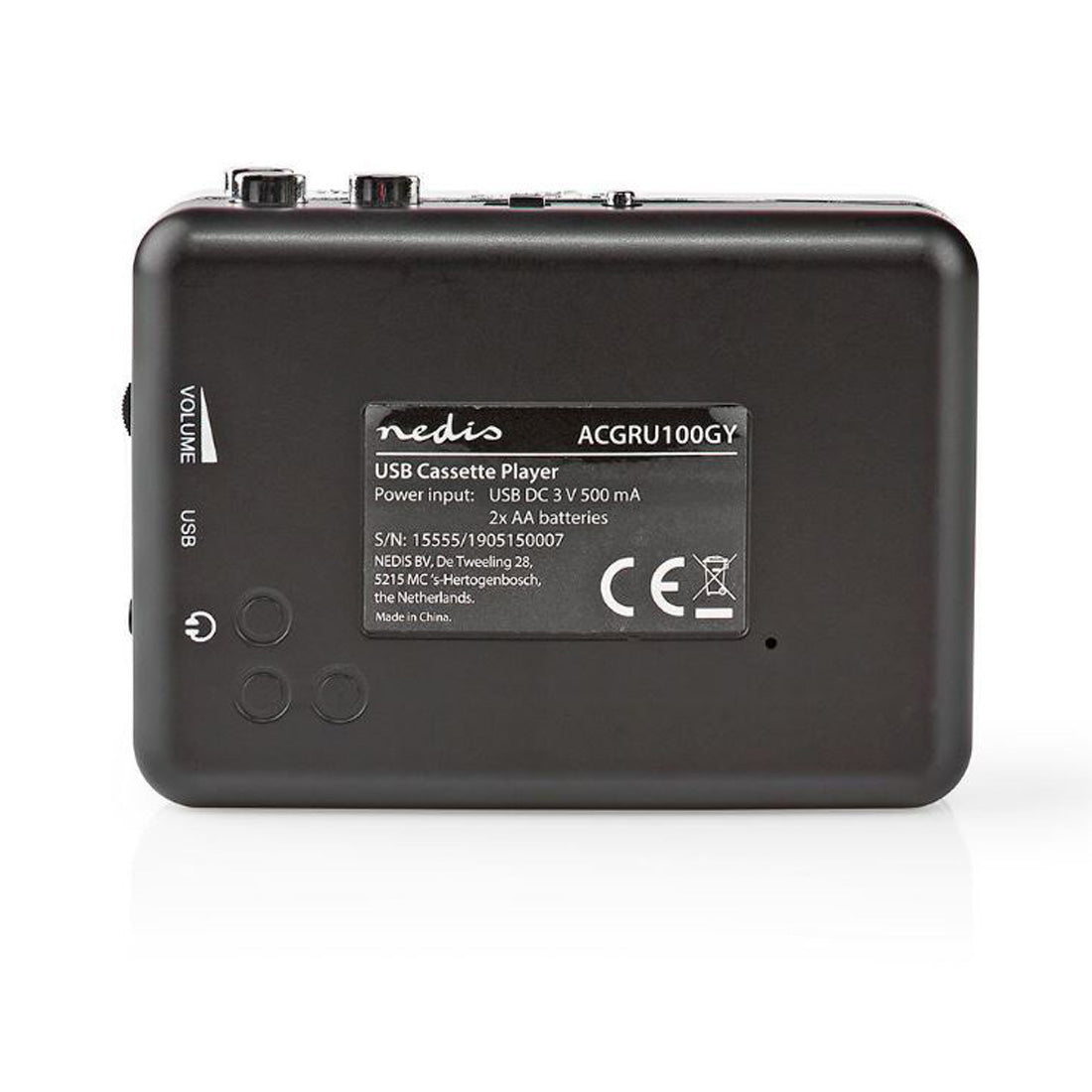 Nedis Convertitore di cassette audio in MP3, con cavo USB e CD-ROM, convertitore musicassette
